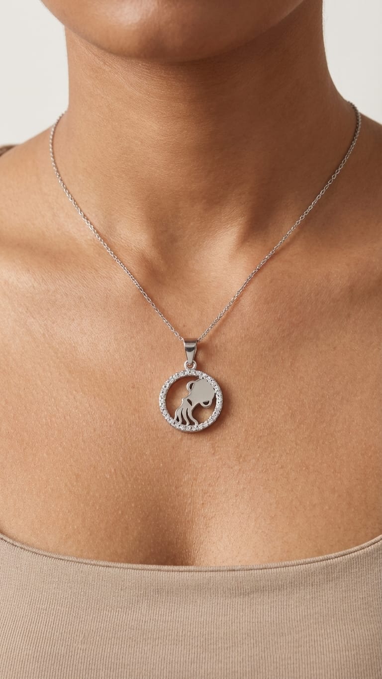 Aquarius Zodiac Pendant