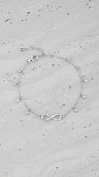 infinity charm loved bracelet