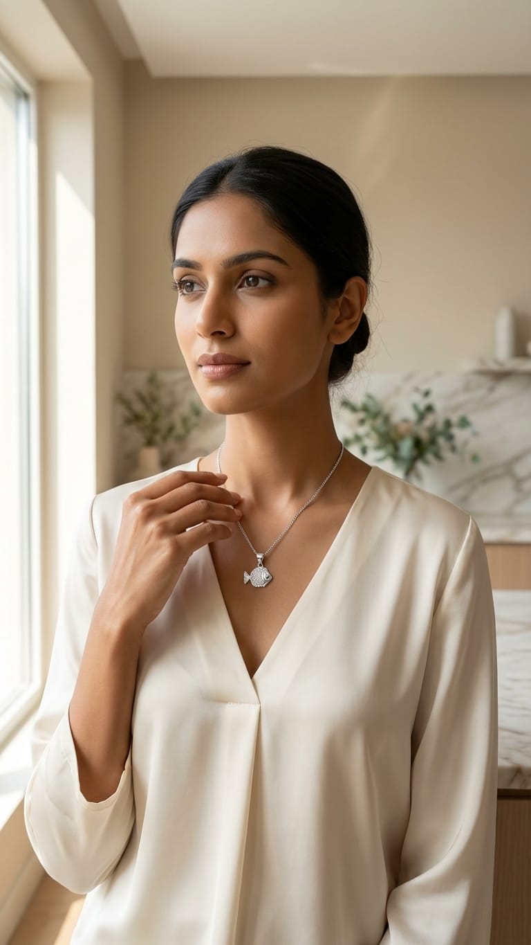 Ocean Spark Fish Necklace