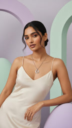 Sparkling Moon & Star Halo Necklace