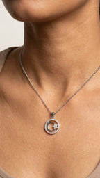 Sparkling Royal Heart Necklace