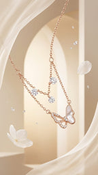 Butterfly Glow Layered Necklace
