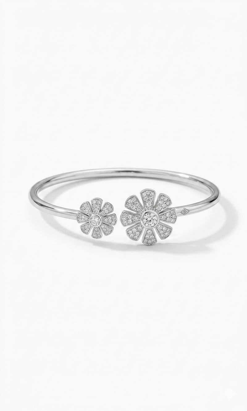 Twin Bloom Open Cuff